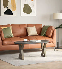 Couchtischbeine 2 Stk. Naturstahl 28x(42-43,3) cm Stahl