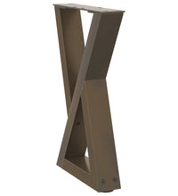 Couchtischbeine 2 Stk. Naturstahl 38x(42-43,3) cm Stahl