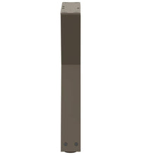 Couchtischbeine 2 Stk. Naturstahl 38x(42-43,3) cm Stahl