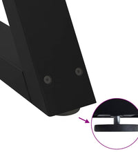 Couchtischbeine 2 Stk. Schwarz 50x(42-43,3) cm Stahl