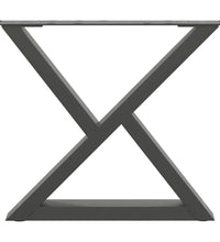 Couchtischbeine 2 Stk. Anthrazit 50x(42-43,3) cm Stahl