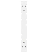Couchtischbeine 2 Stk. Weiß 60x(42-43,3) cm Stahl