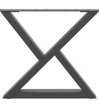 Couchtischbeine 2 Stk. Anthrazit 60x(42-43,3) cm Stahl