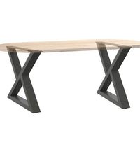Couchtischbeine 2 Stk. Anthrazit 60x(42-43,3) cm Stahl