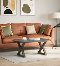 Couchtischbeine 2 Stk. Naturstahl 60x(42-43,3) cm Stahl