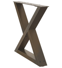 Couchtischbeine 2 Stk. Naturstahl 60x(42-43,3) cm Stahl