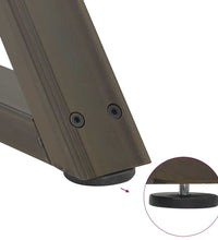 Couchtischbeine 2 Stk. Naturstahl 60x(42-43,3) cm Stahl