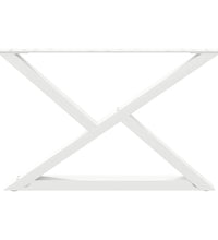 Couchtischbeine 2 Stk. Weiß 70x(42-43,3) cm Stahl