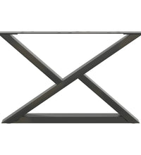 Couchtischbeine 2 Stk. Anthrazit 70x(42-43,3) cm Stahl