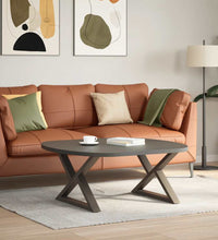 Couchtischbeine 2 Stk. Naturstahl 70x(42-43,3) cm Stahl