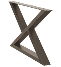 Couchtischbeine 2 Stk. Naturstahl 70x(42-43,3) cm Stahl