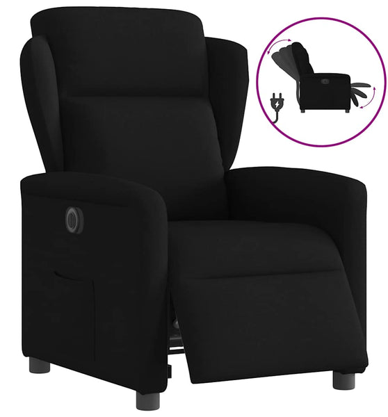 Relaxsessel Elektrisch Schwarz Stoff
