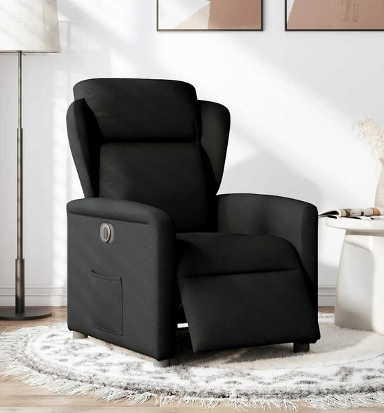 Relaxsessel Elektrisch Schwarz Stoff