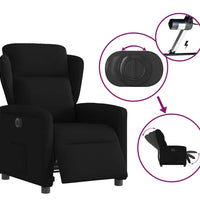 Relaxsessel Elektrisch Schwarz Stoff