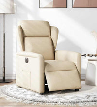 Relaxsessel Elektrisch Creme Stoff