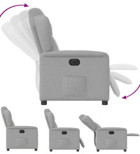 Relaxsessel Elektrisch Wolkengrau Stoff