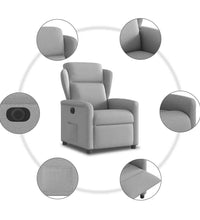Relaxsessel Elektrisch Wolkengrau Stoff