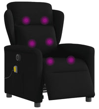 Massagesessel Elektrisch Schwarz Stoff