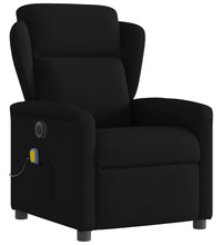 Massagesessel Elektrisch Schwarz Stoff
