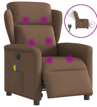 Massagesessel Elektrisch Braun Stoff