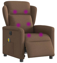 Massagesessel Elektrisch Braun Stoff