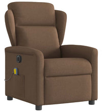 Massagesessel Elektrisch Braun Stoff