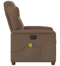 Massagesessel Elektrisch Braun Stoff
