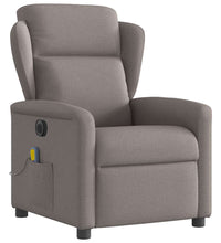 Massagesessel Elektrisch Taupe Stoff