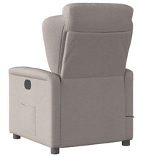 Massagesessel Elektrisch Taupe Stoff