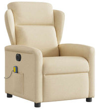 Massagesessel Elektrisch Creme Stoff