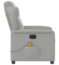 Massagesessel Elektrisch Wolkengrau Stoff
