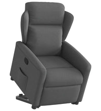 Relaxsessel mit Aufstehhilfe Dunkelgrau Stoff