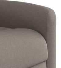 Massagesessel mit Aufstehhilfe Taupe Stoff