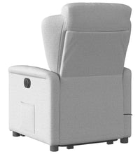 Massagesessel mit Aufstehhilfe Wolkengrau Stoff