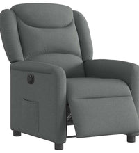 Relaxsessel Elektrisch Dunkelgrau Stoff