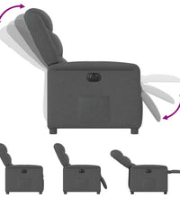 Relaxsessel Elektrisch Dunkelgrau Stoff