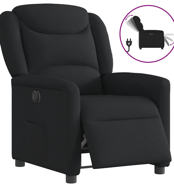 Relaxsessel Elektrisch Schwarz Stoff