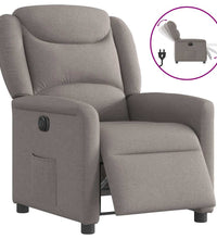 Relaxsessel Elektrisch Taupe Stoff