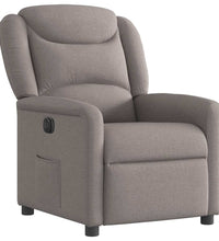 Relaxsessel Elektrisch Taupe Stoff