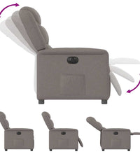 Relaxsessel Elektrisch Taupe Stoff