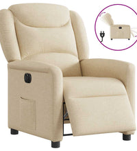 Relaxsessel Elektrisch Creme Stoff