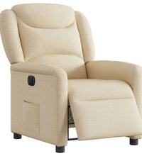 Relaxsessel Elektrisch Creme Stoff