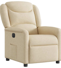Relaxsessel Elektrisch Creme Stoff