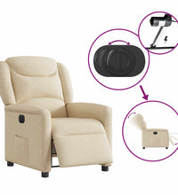 Relaxsessel Elektrisch Creme Stoff