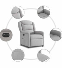 Relaxsessel Elektrisch Wolkengrau Stoff