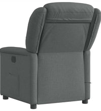 Massagesessel Elektrisch Dunkelgrau Stoff