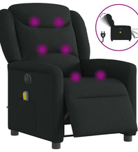 Massagesessel Elektrisch Schwarz Stoff