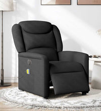 Massagesessel Elektrisch Schwarz Stoff