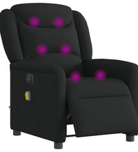 Massagesessel Elektrisch Schwarz Stoff