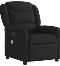 Massagesessel Elektrisch Schwarz Stoff